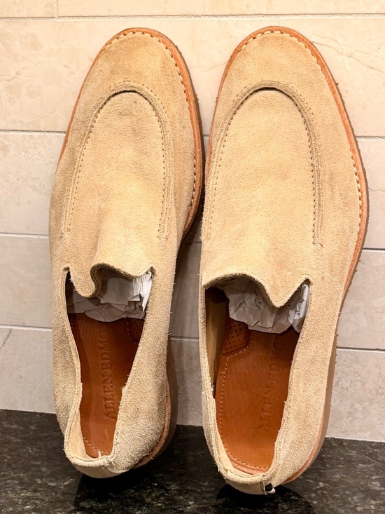 Allen Edmonds Denali Venetian Suede Loafers - Beige/Bone main image 6